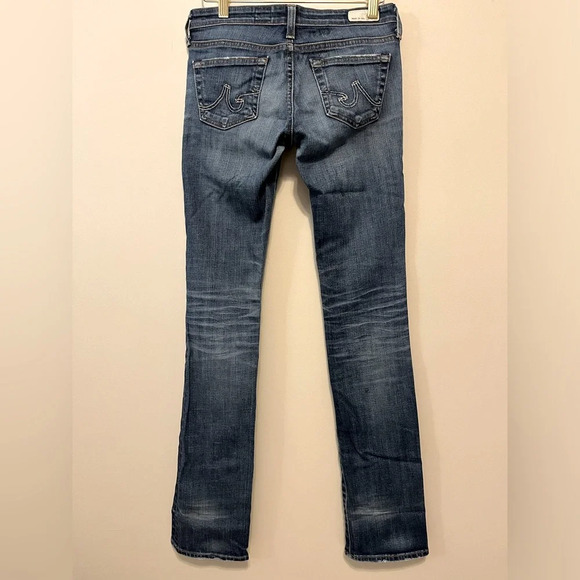 AG ADRIANO GOLDSCHMIED VINTAGE SUPER SKINNY RIPPED JEANS SIZE 24R - Picture 2 of 13